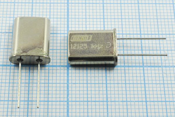 Кварцевый резонатор 12,125 МГц - 12125 HC49U S 30 40/-40~70C РК374МД-8ВТ 1Г