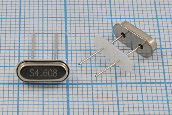 Кварцевый резонатор 4,608 МГц - 4608 HC49S2 S 30 30/-20~70C 49S3[SDE] 1Г +IS