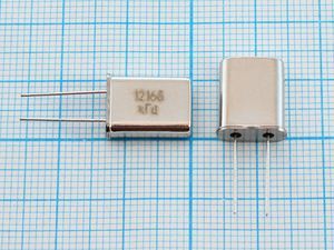 Кварцевый резонатор 12,166 МГц - 12166 HC49U РПК01МД 1Г