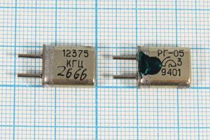 Кварцевый резонатор 12,375 МГц - 12375 HC25U РГ05МА 1Г