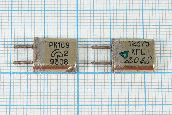 Кварцевый резонатор 12,375 МГц - 12375 HC25U РК169МА 1Г