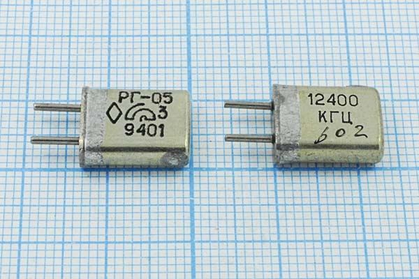 Кварцевый резонатор 12,4 МГц - 12400 HC25U РГ05МА 1Г