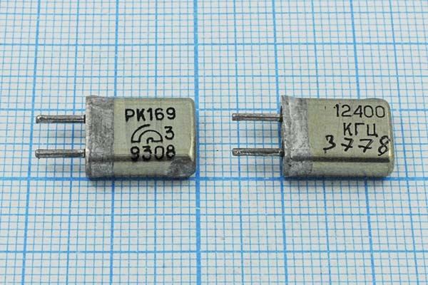 Кварцевый резонатор 12,4 МГц - 12400 HC25U РК169МА 1Г (12400 КГЦ РК169)