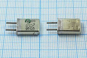 Кварцевый резонатор 12,5 МГц - 12500 HC25U РК169МА 1Г (12500 КГЦ РК169)