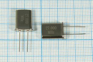Кварцевый резонатор 27 МГц - 27000 HC49U 12 40 HC49U 3Г (27.000MHz)