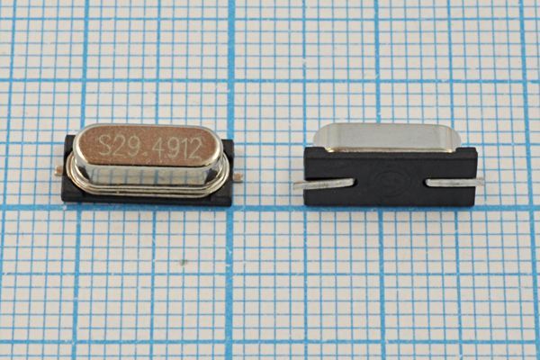 Кварцевый резонатор 29,4912 МГц - 29491,2 SMD49S4 18 /-20~70C 49S-SMD 3Г (S29.4912