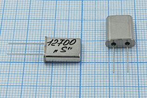 Кварцевый резонатор 12,7 МГц - 12700 HC49U S 15 30/-40~70C РПК01МД-6ВС 1Г бм