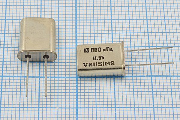 Кварцевый резонатор 13 МГц - 13000 HC49U 30 20 30/-10~60C РПК01МД-7АС 1Г