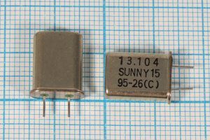 Кварцевый резонатор 13,104 МГц - 13104 HC49U 15 SA[SUNNY] 1Г 5мм