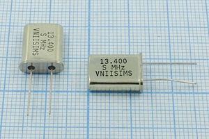 Кварцевый резонатор 13,4 МГц - 13400 HC49U S 15 30/-40~70C РПК01МД-6ВС 1Г Кварцевый резонатор 13,4 МГц - 13400 HC49U S 15 30/-40~70C РПК01МД-6ВС 1Г