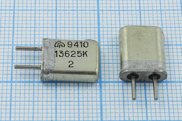 Кварцевый резонатор 13,625 МГц - 13625 HC25U 30 40/-10~60C МА-8АТ 1Г (13625К)