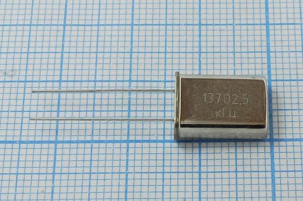 Кварцевый резонатор 13,7025 МГц - 13702,5 HC49U S 15 30/-40~70C РПК01МД-6ВС 1Г