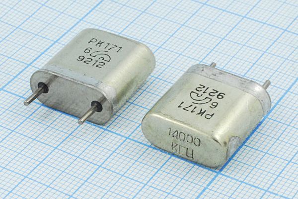 Кварцевый резонатор 14 МГц - 14000 HC6U РК171БА 1Г