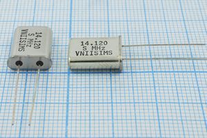 Кварцевый резонатор 14,12 МГц - 14120 HC49U S 15 30/-40~70C РПК01МД-6ВС 1Г Кварцевый резонатор 14,12 МГц - 14120 HC49U S 15 30/-40~70C РПК01МД-6ВС 1Г