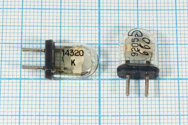 Кварцевый резонатор 14,32 МГц - 14320 КА 1Г