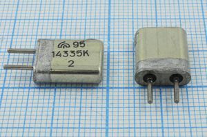 Кварцевый резонатор 14,335 МГц - 14335 HC25U МА 1Г