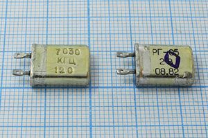 Кварцевый резонатор 7,03 МГц - 7030 МВ 15 50/-40~85C РГ05МВ-14ДТ 1Г Кварцевый резонатор 7,03 МГц - 7030 МВ 15 50/-40~85C РГ05МВ-14ДТ 1Г