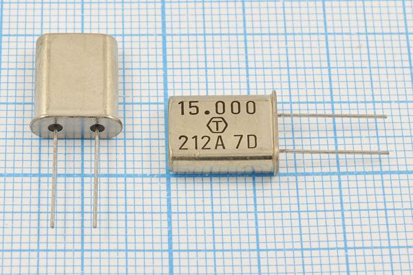 Кварцевый резонатор 15 МГц - 15000 HC49U 32 1Г (15.000 212A7D)