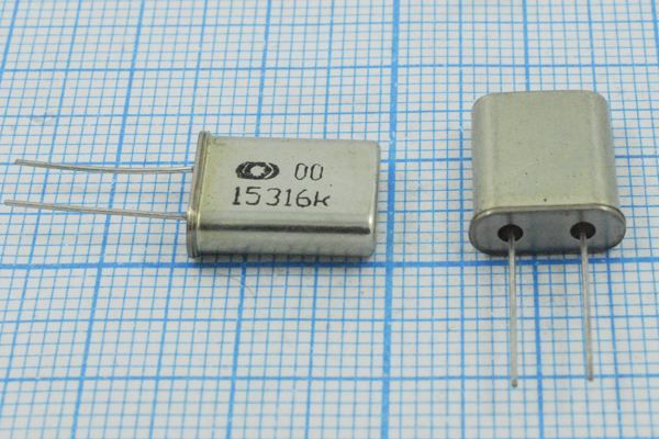 Кварцевый резонатор 15,316 МГц - 15316 HC49U S 30 20/-10~60C РК367МД-8АП 1Г