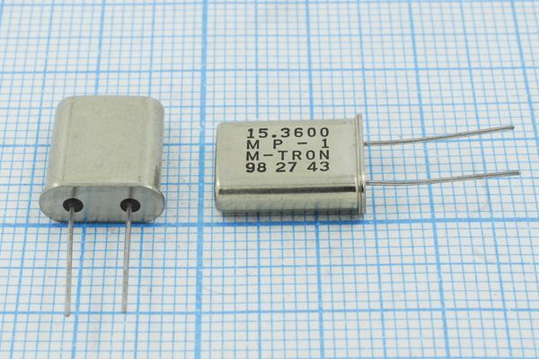 Кварцевый резонатор 15,36 МГц - 15360 HC49U 18 MP-1 1Г (M-TRON)