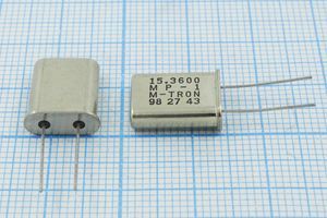 Кварцевый резонатор 15,36 МГц - 15360 HC49U 18 MP-1 1Г (M-TRON) Кварцевый резонатор 15,36 МГц - 15360 HC49U 18 MP-1 1Г (M-TRON)