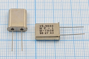 Кварцевый резонатор 15,36 МГц - 15360 HC49U 30 MP-1 1Г Кварцевый резонатор 15,36 МГц - 15360 HC49U 30 MP-1 1Г