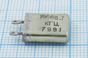 Кварцевый резонатор 15,6687 МГц - 15668,7 МВ РГ05МВ 1Г Кварцевый резонатор 15,6687 МГц - 15668,7 МВ РГ05МВ 1Г