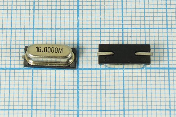 Кварцевый резонатор 16 МГц - 16000 SMD49S4 12 1Г (16.0000M)