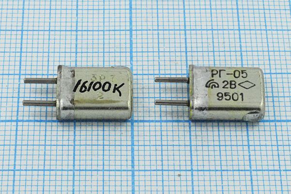 Кварцевый резонатор 16,1 МГц - 16100 HC25U РГ05МА 1Г
