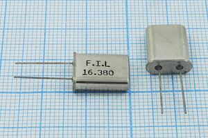 Кварцевый резонатор 16,38 МГц - 16380 HC49U 1Г (FIL)