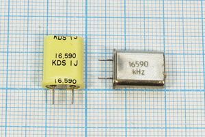 Кварцевый резонатор 16,59 МГц - 16590 HC49U 32 1Г +SL 4мм Кварцевый резонатор 16,59 МГц - 16590 HC49U 32 1Г +SL 4мм