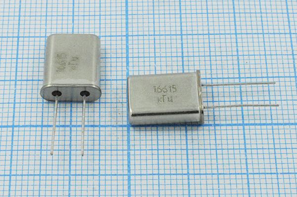 Кварцевый резонатор 16,615 МГц - 16615 HC49U S 15 30/-40~70C РПК01МД-6ВС 1Г
