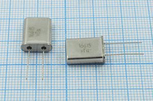 Кварцевый резонатор 16,615 МГц - 16615 HC49U S 15 30/-40~70C РПК01МД-6ВС 1Г Кварцевый резонатор 16,615 МГц - 16615 HC49U S 15 30/-40~70C РПК01МД-6ВС 1Г