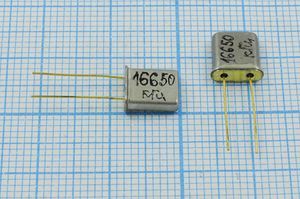 Кварцевый резонатор 16,65 МГц - 16650 UM1 S 1Г