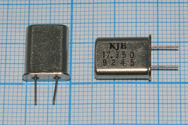 Кварцевый резонатор 17,35 МГц - 17350 HC49U 16 1Г 4мм
