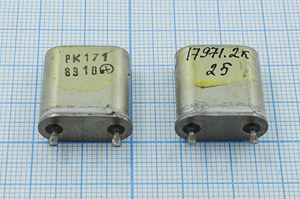Кварцевый резонатор 17,9712 МГц - 17971,2 БВ РК171БВ 1Г