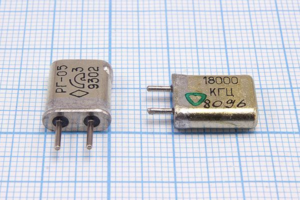 Кварцевый резонатор 18 МГц - 18000 HC25U S 30 40/-10~60C РГ05МА-8АТ 1Г