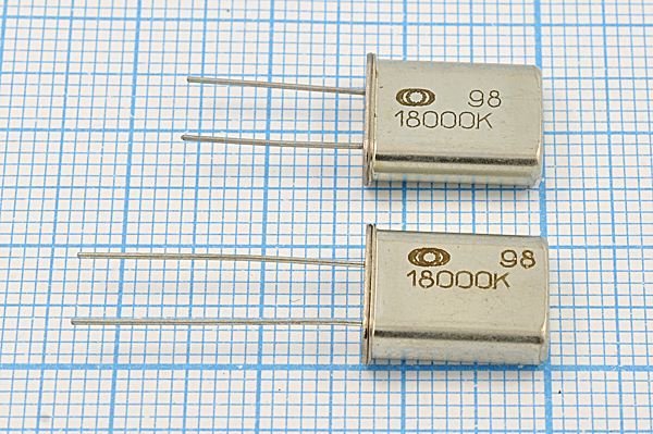 Кварцевый резонатор 18 МГц - 18000 HC49U S 30 30/-10~60C РК374МД-8АС 1Г