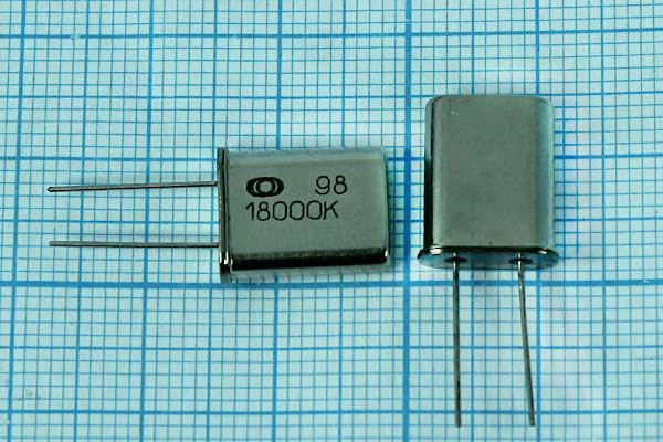 Кварцевый резонатор 18 МГц - 18000 HC49U 15 30 30/-10~60C РК374МД-8АС 1Г