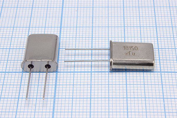 Кварцевый резонатор 18,15 МГц - 18150 HC49U S 15 30/-40~70C РПК01МД-6ВС 1Г