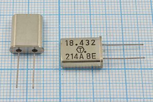 Кварцевый резонатор 18,432 МГц - 18432 HC49U 32 1Г (18.432 214A) Кварцевый резонатор 18,432 МГц - 18432 HC49U 32 1Г (18.432 214A)