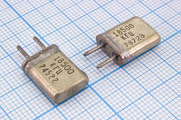 Кварцевый резонатор 18,5 МГц - 18500 HC25U МА 1Г (18500КГЦ)