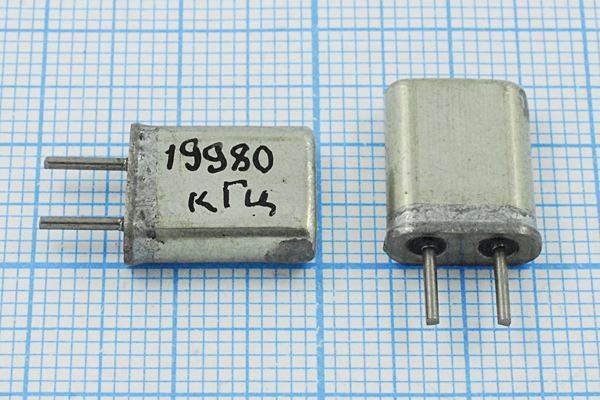 Кварцевый резонатор 19,98 МГц - 19980 HC25U МА 1Г