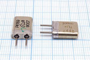 Кварцевый резонатор 20 МГц - 20000 HC25U 15 20/-10~60C РК169МА-6АП 1Г Кварцевый резонатор 20 МГц - 20000 HC25U 15 20/-10~60C РК169МА-6АП 1Г