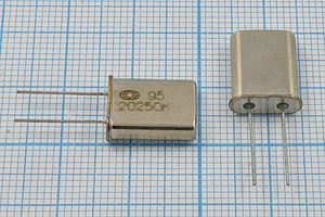 Кварцевый резонатор 20,25 МГц - 20250 HC49U S 30 30/-10~60C РК374МД-8АС 1Г Кварцевый резонатор 20,25 МГц - 20250 HC49U S 30 30/-10~60C РК374МД-8АС 1Г