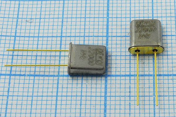 Кварцевый резонатор 22 МГц - 22000 UM1 1Г (DEKO)