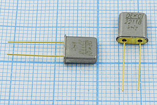 Кварцевый резонатор 22,1184 МГц - 22118,4 UM1 S 30 40/-40~70C 1Г (DEKO)