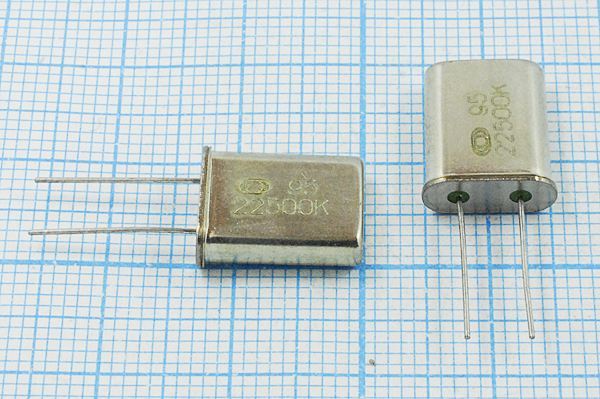 Кварцевый резонатор 22,5 МГц - 22500 HC49U РК374МД 1Г