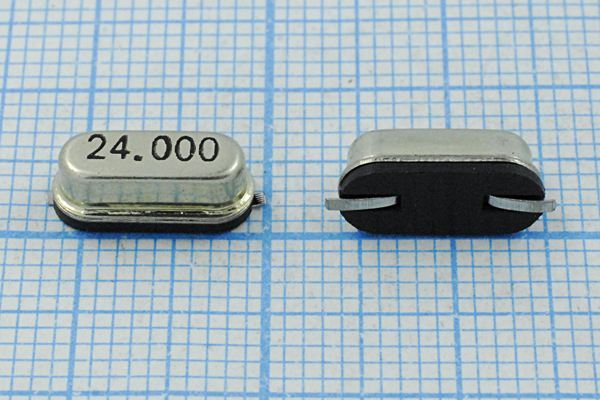 Кварцевый резонатор 24 МГц - 24000 SMD49S4 30 1Г (24.000)