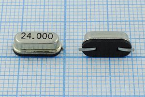 Кварцевый резонатор 24 МГц - 24000 SMD49S4 30 1Г (24.000)